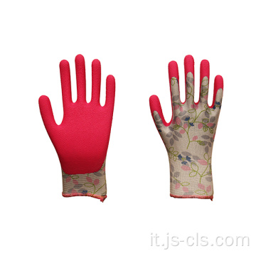 Garden Series Red Palm Stampa in poliestere Garden Gloves